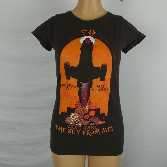 Teefury Firefly Serenity Graphic T Shirt Aim to Misbehave Can't Take the Sky S - Picture 2 of 7